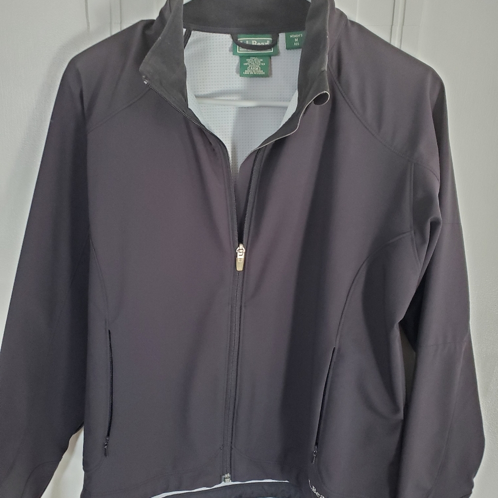 LL Bean rain jacket, Medium, Black